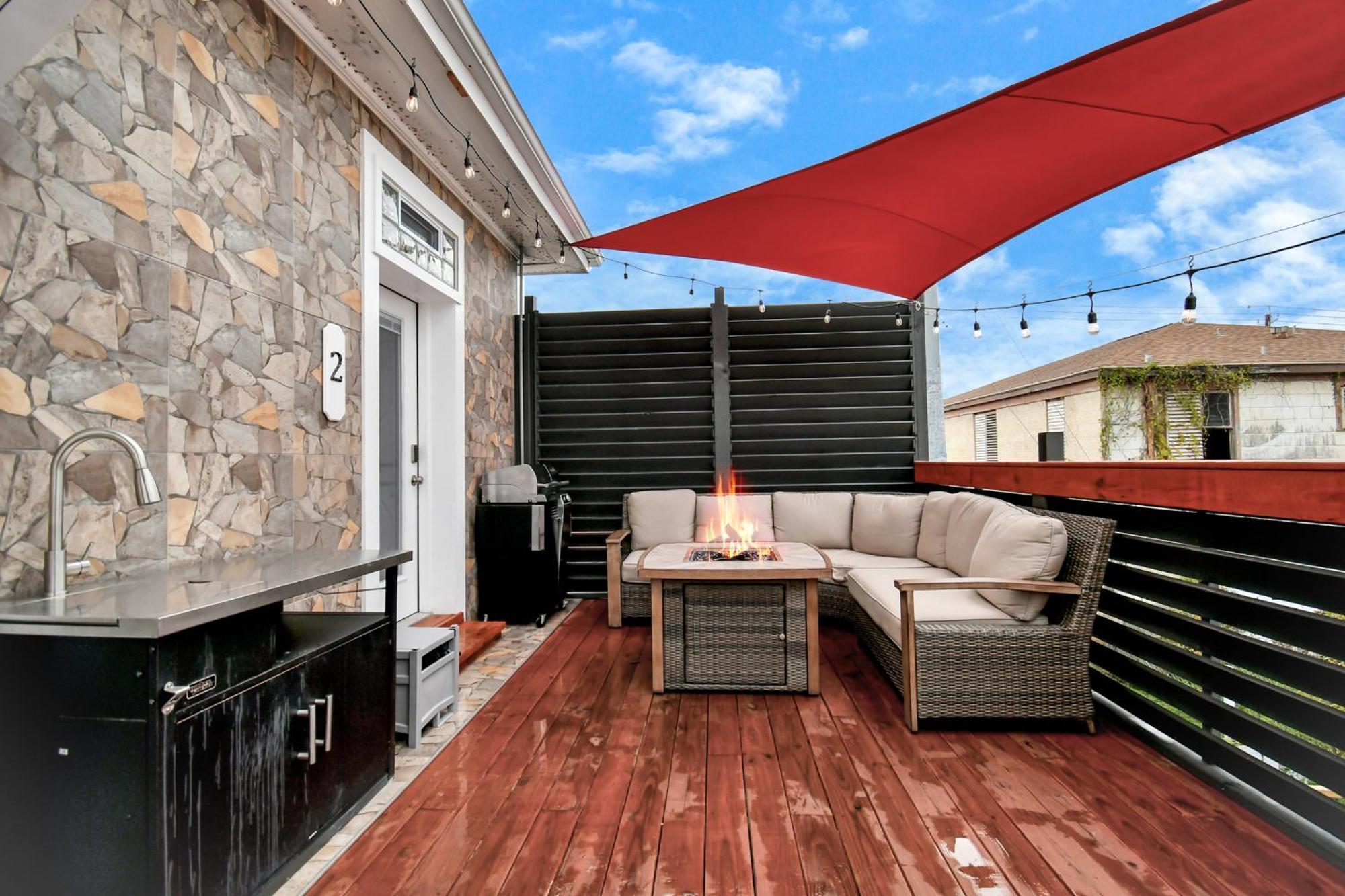 Apartamento Nautical Loft With Outdoor Kitchen & Beach Access Galveston Exterior foto