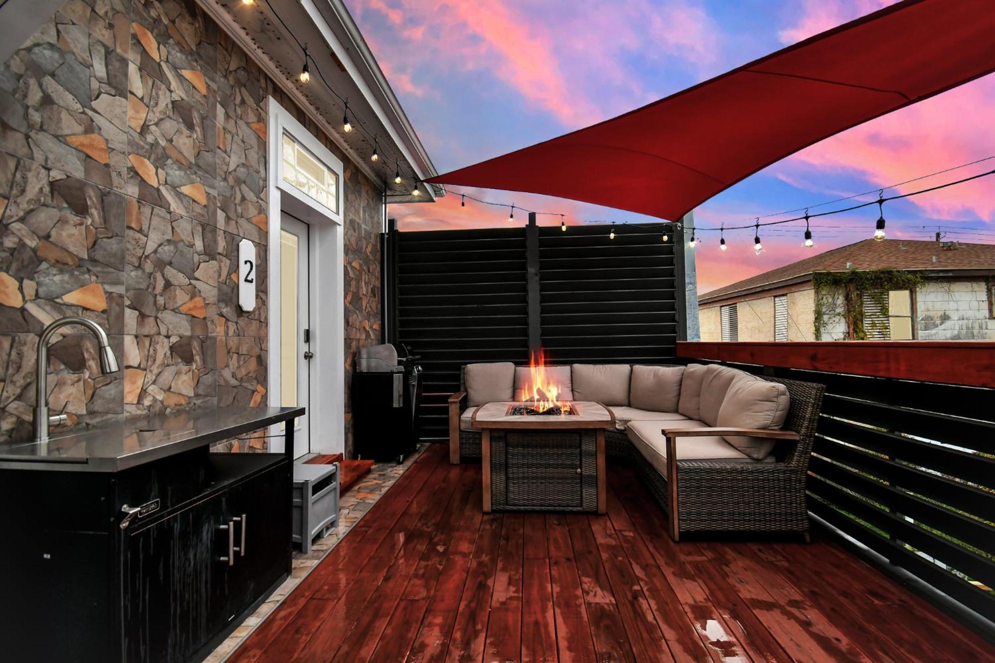 Apartamento Nautical Loft With Outdoor Kitchen & Beach Access Galveston Exterior foto